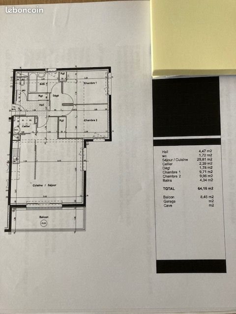 Appartement à louer, 64m², Brest