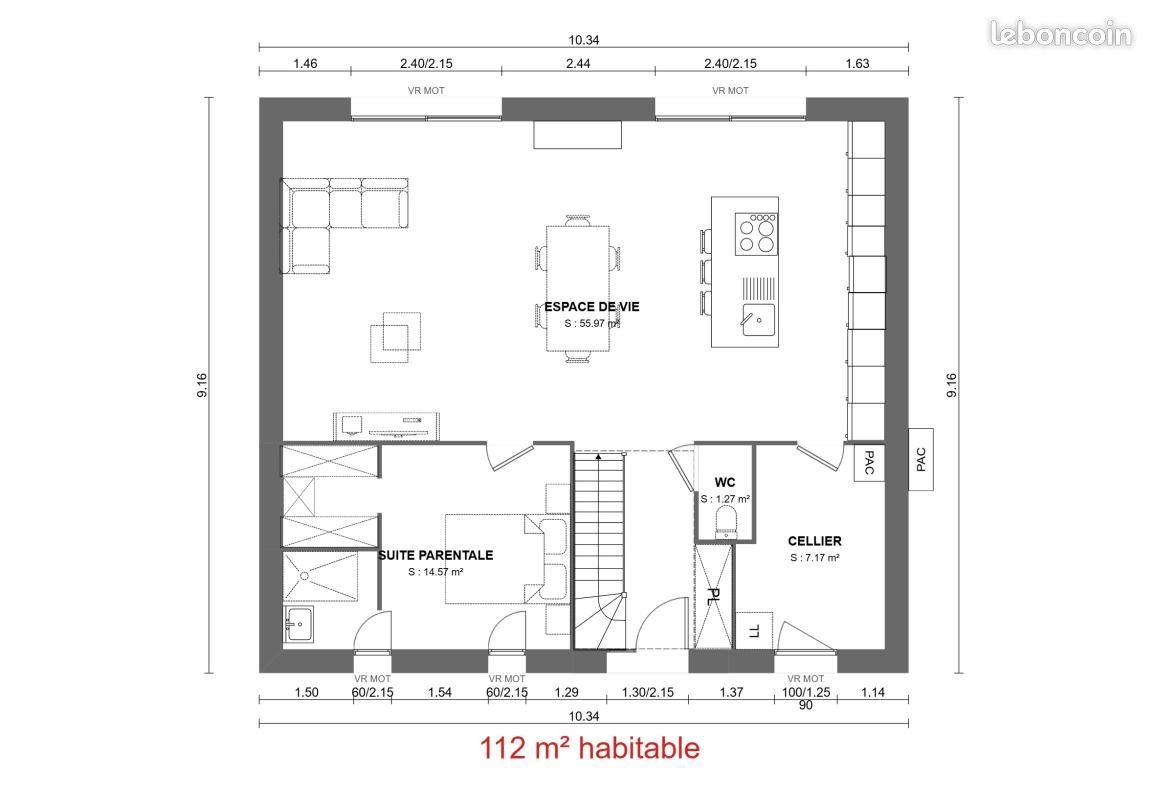 Maison à vendre, 112m², Fouquières-lès-Lens