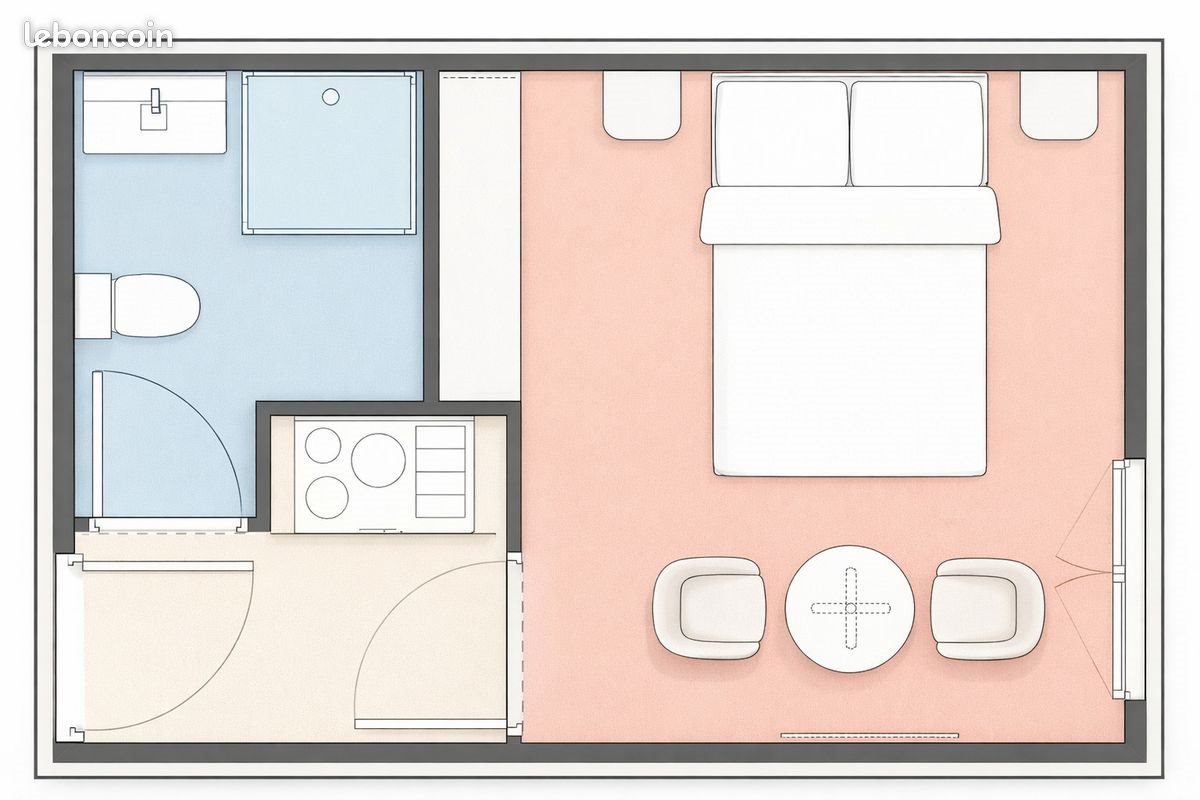 Appartement à vendre, 17m², Pau
