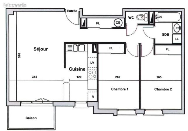 Appartement à louer, 63m², La Riche