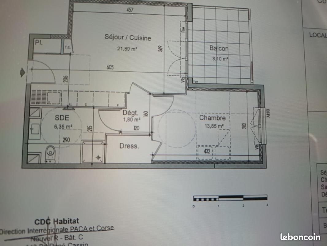 Appartement à louer, 44m², Nice