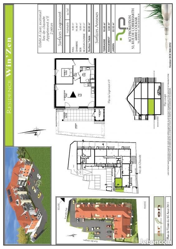 Appartement à louer, 45m², Wintzenheim