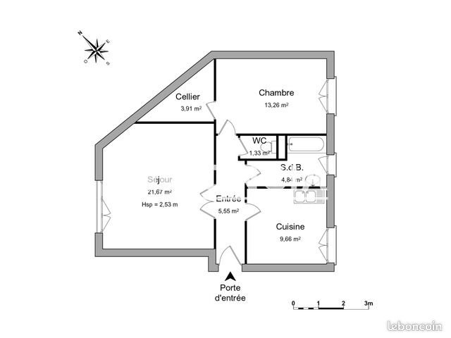 Appartement à louer, 60m², Orléans