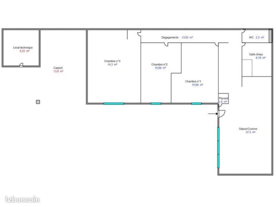 Maison à louer, 97m², Saint-Just-Saint-Rambert