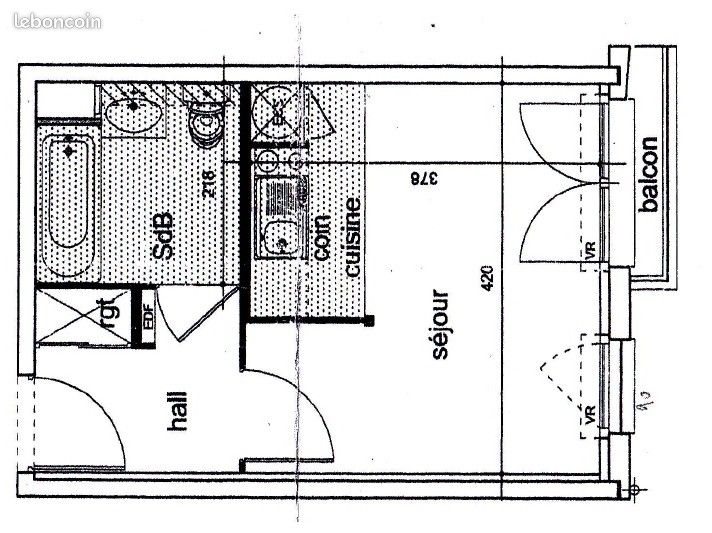 Appartement à louer, 25m², Lille