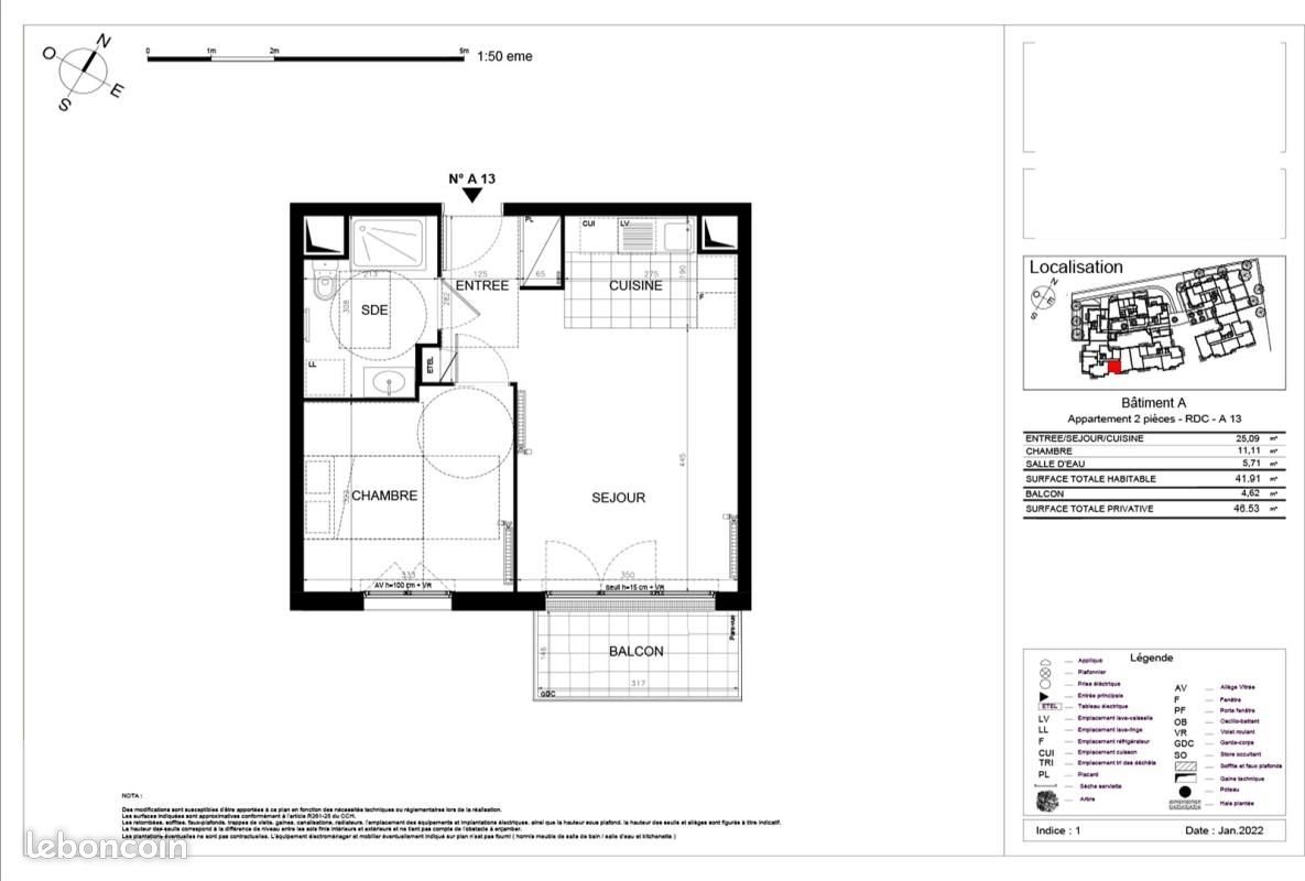 Appartement à louer, 41m², Etaples