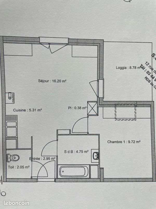 Appartement à louer, 42m², Dreuil-lès-Amiens