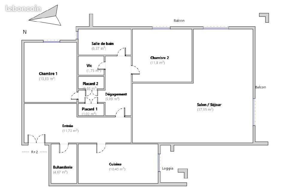 Appartement à vendre, 104m², Bordeaux