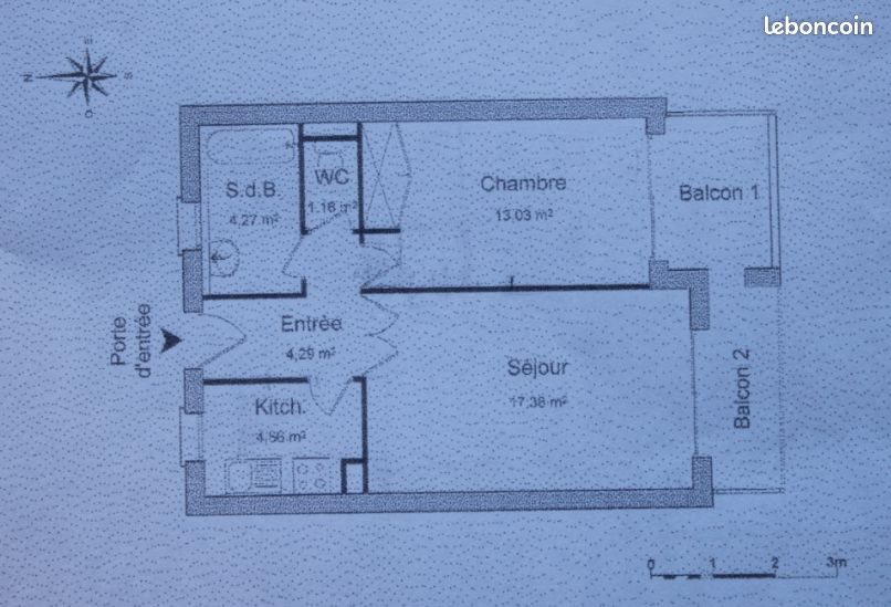 Appartement à louer, 43m², Montpellier