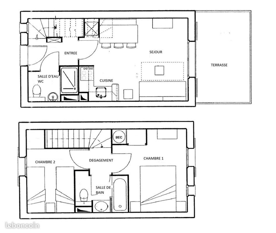 Maison à louer, 47m², Mallemort