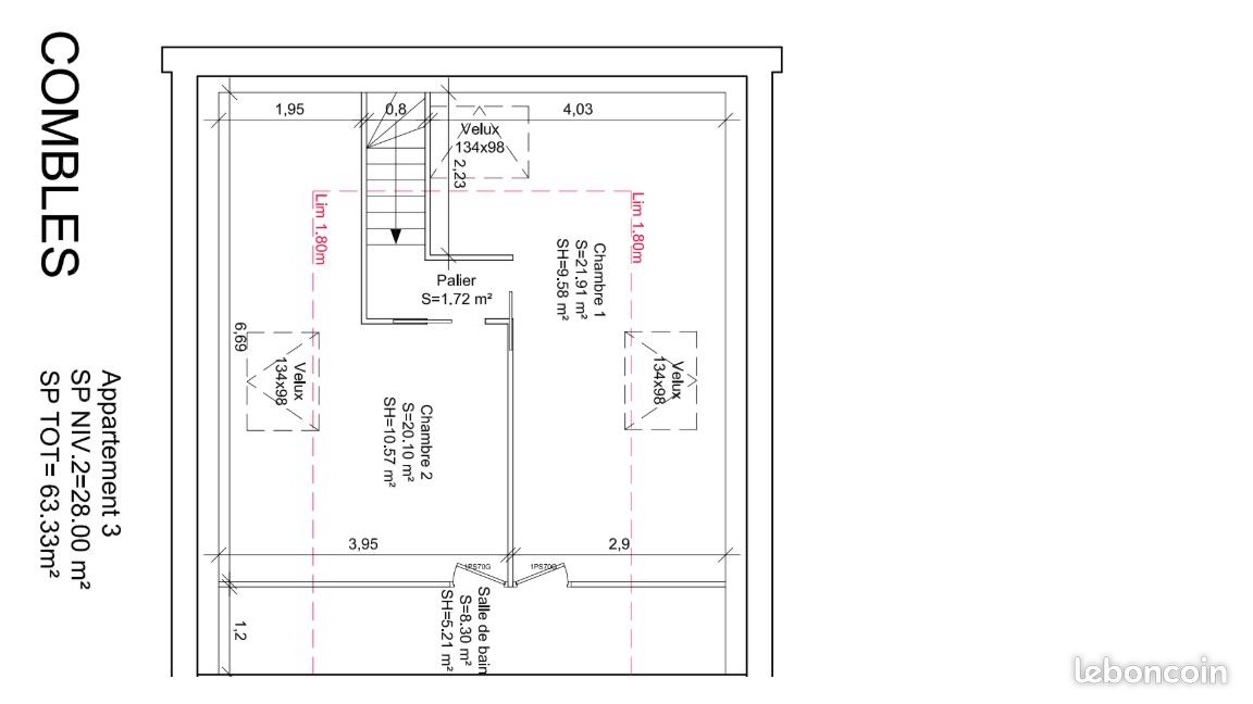 Appartement à louer, 63m², Saint-Amand-les-Eaux