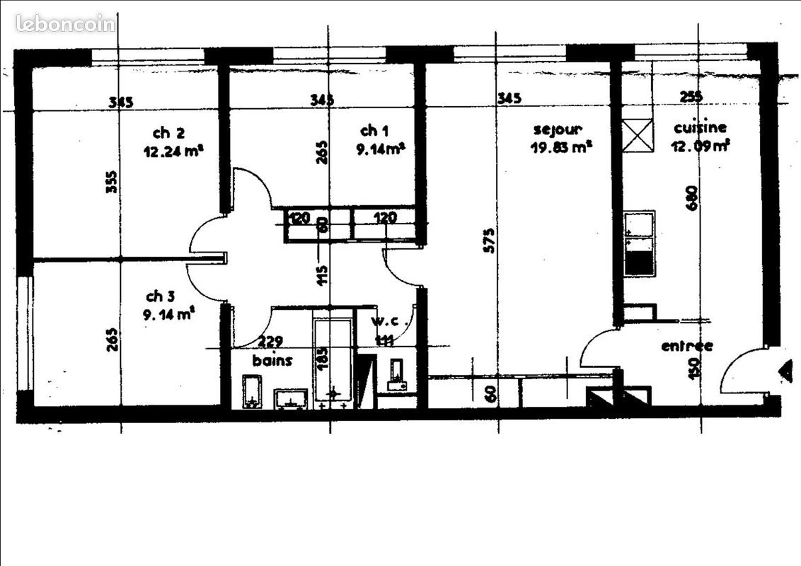 Appartement à louer, 80m², Lyon 8ème