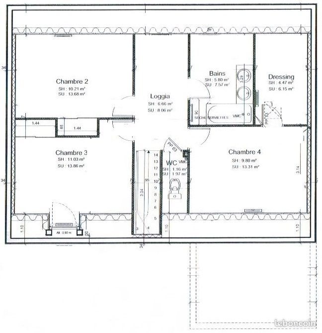 Maison à louer, 124m², Bouchemaine