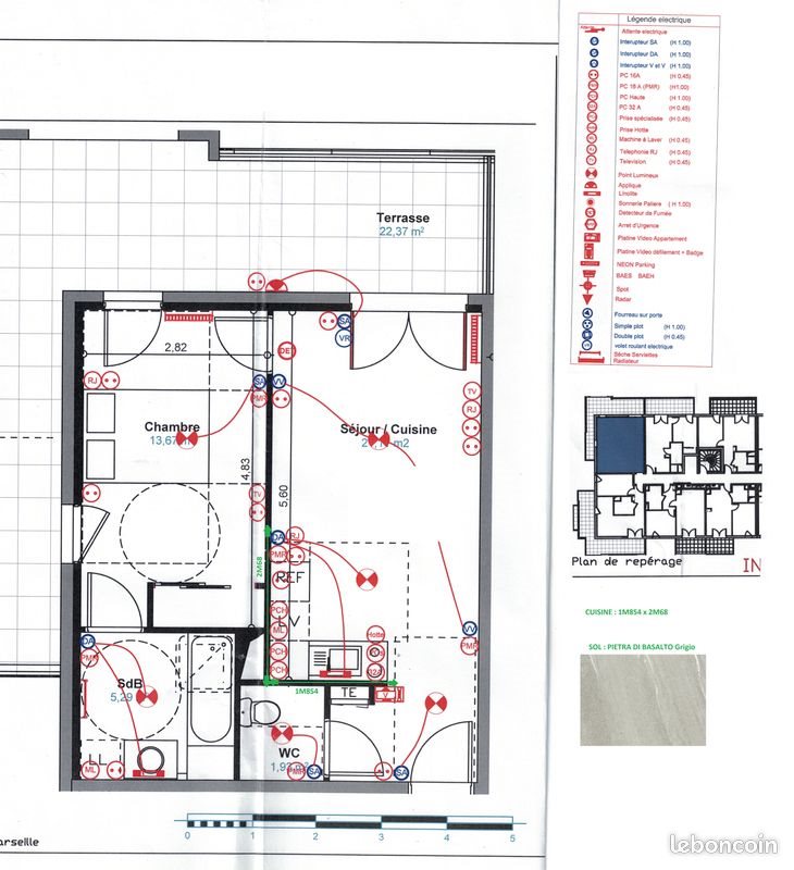 Appartement à vendre, 42m², Marseille 9ème