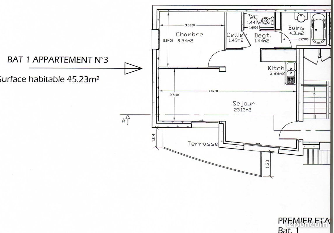 Appartement à louer, 46m², Mende