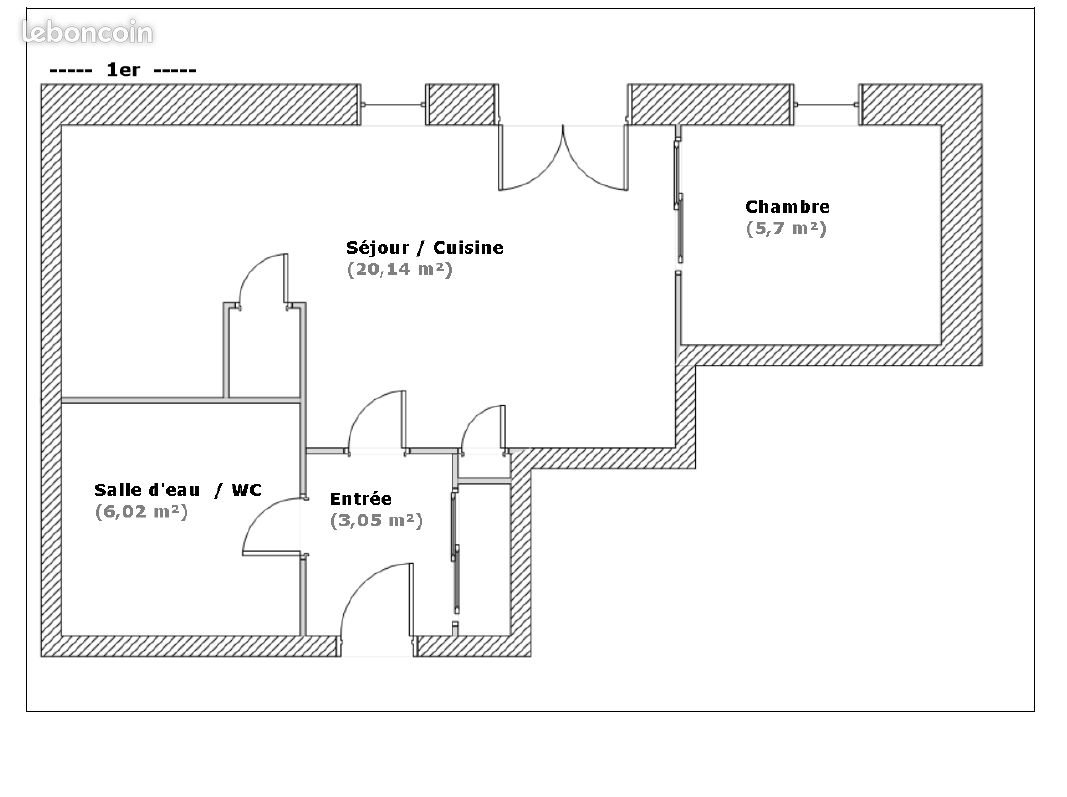 Appartement à louer, 35m², Montlebon