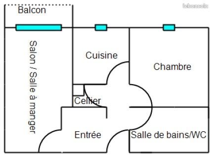 Appartement à louer, 53m², Gauchy
