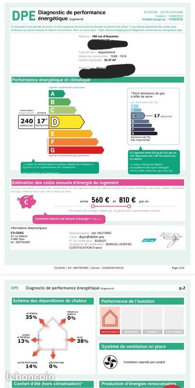 Appartement à louer, 35m², Dijon