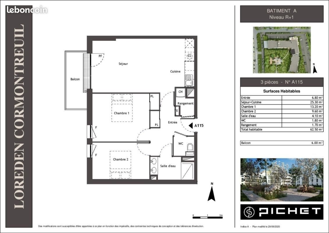 Appartement à louer, 62m², Cormontreuil