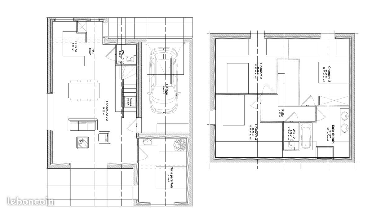 Maison à louer, 106m², Herbignac
