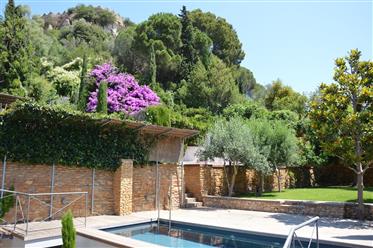 Stone village house with large garden