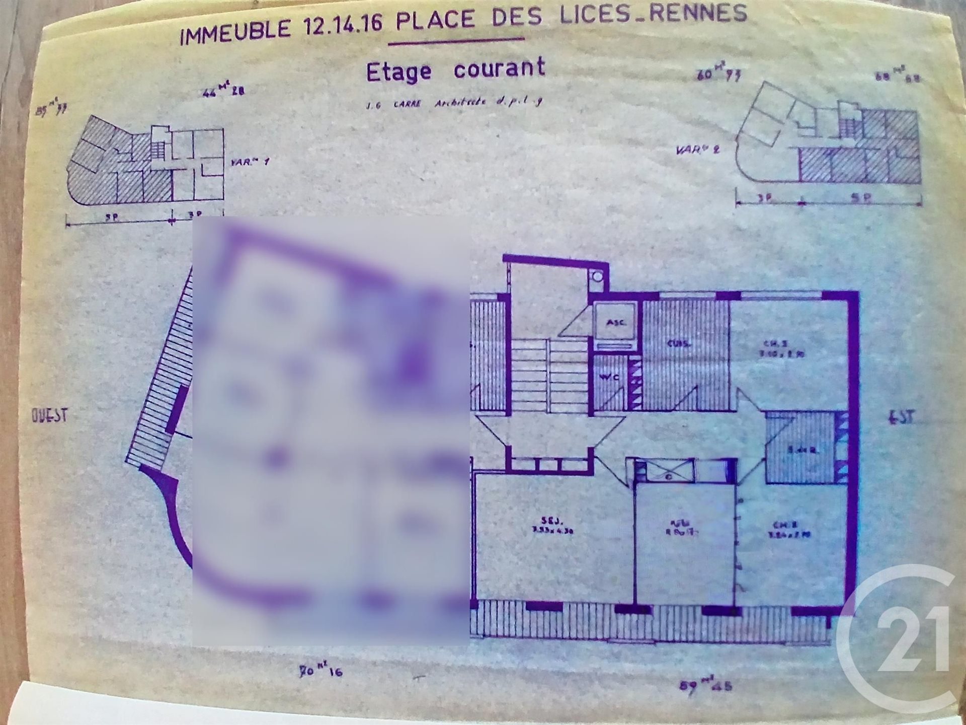 Appartement à vendre, 59m², Rennes