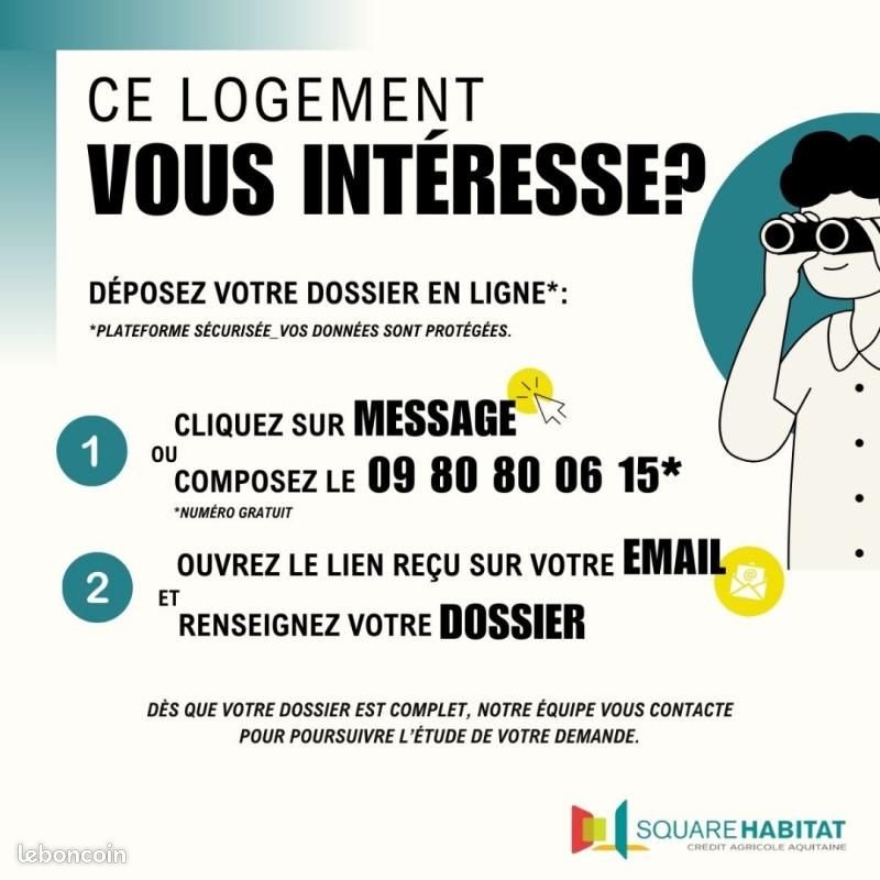 Appartement à louer, 56m², Audenge