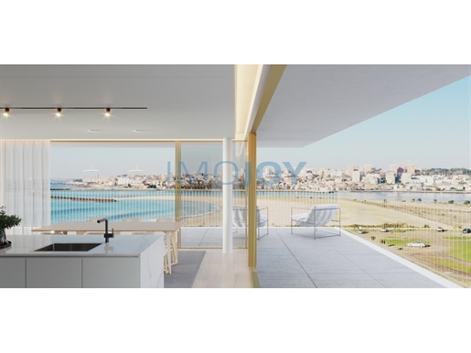 Apartamento de 3 dormitorios en construcción con vistas al mar en Foz do Douro