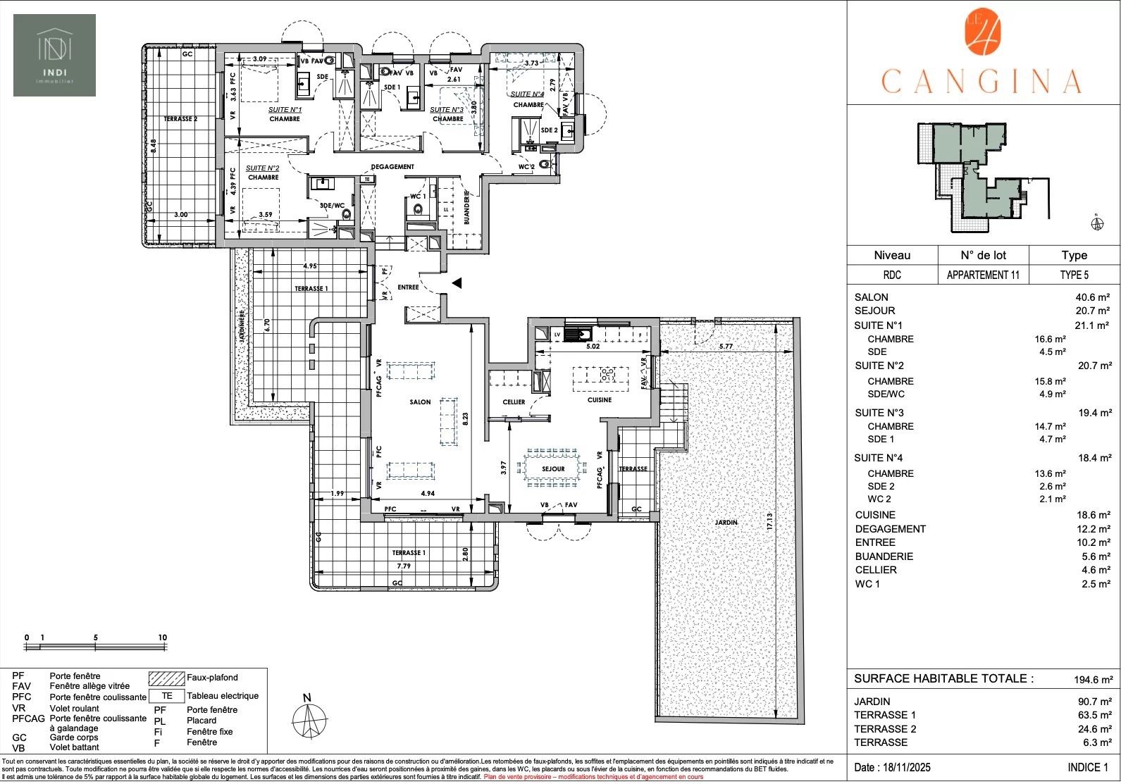 Appartement à vendre, 194m², Aix-en-Provence
