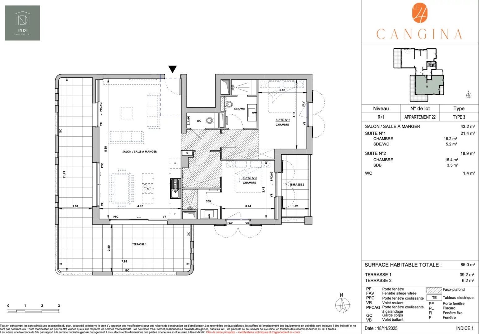 Appartement à vendre, 85m², Aix-en-Provence