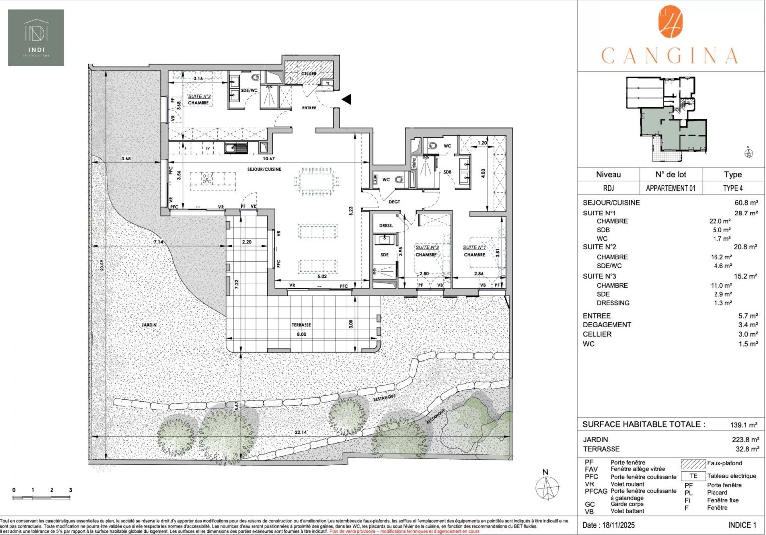 Appartement à vendre, 139m², Aix-en-Provence