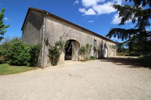 Stone property with gite, barn and stunning views