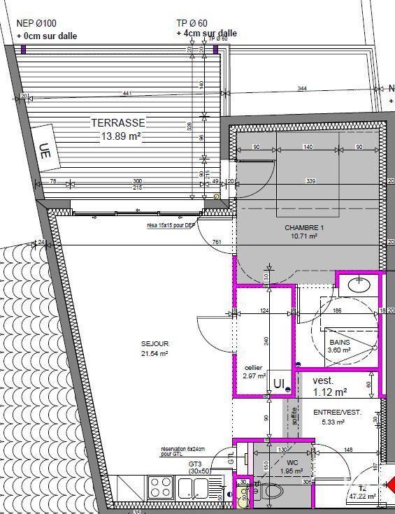 Appartement à vendre, 47m², Feurs