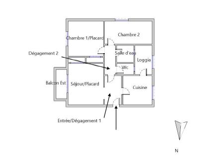 Appartement à vendre, 58m², Grenoble
