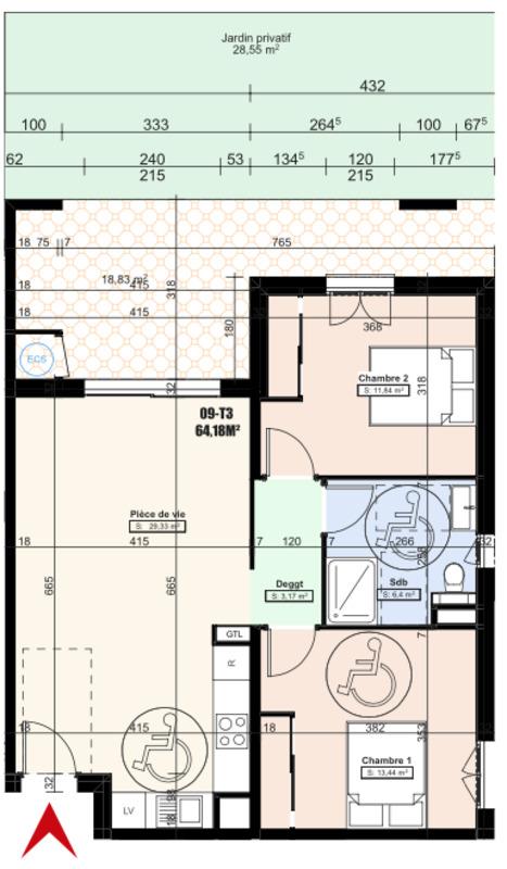 Appartement à vendre, 64m², Borgo
