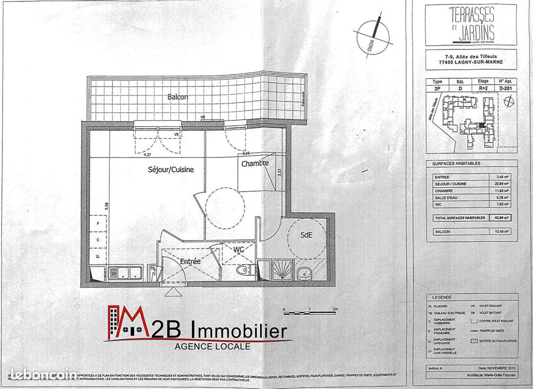 Appartement à louer, 44m², Lagny-sur-Marne