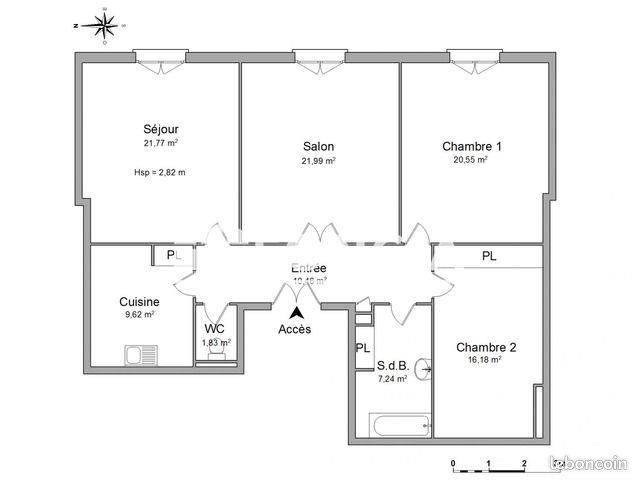 Appartement à louer, 109m², Brest