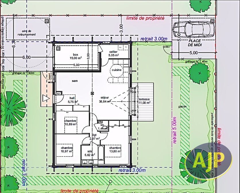 Maison à louer, 94m², Biscarrosse