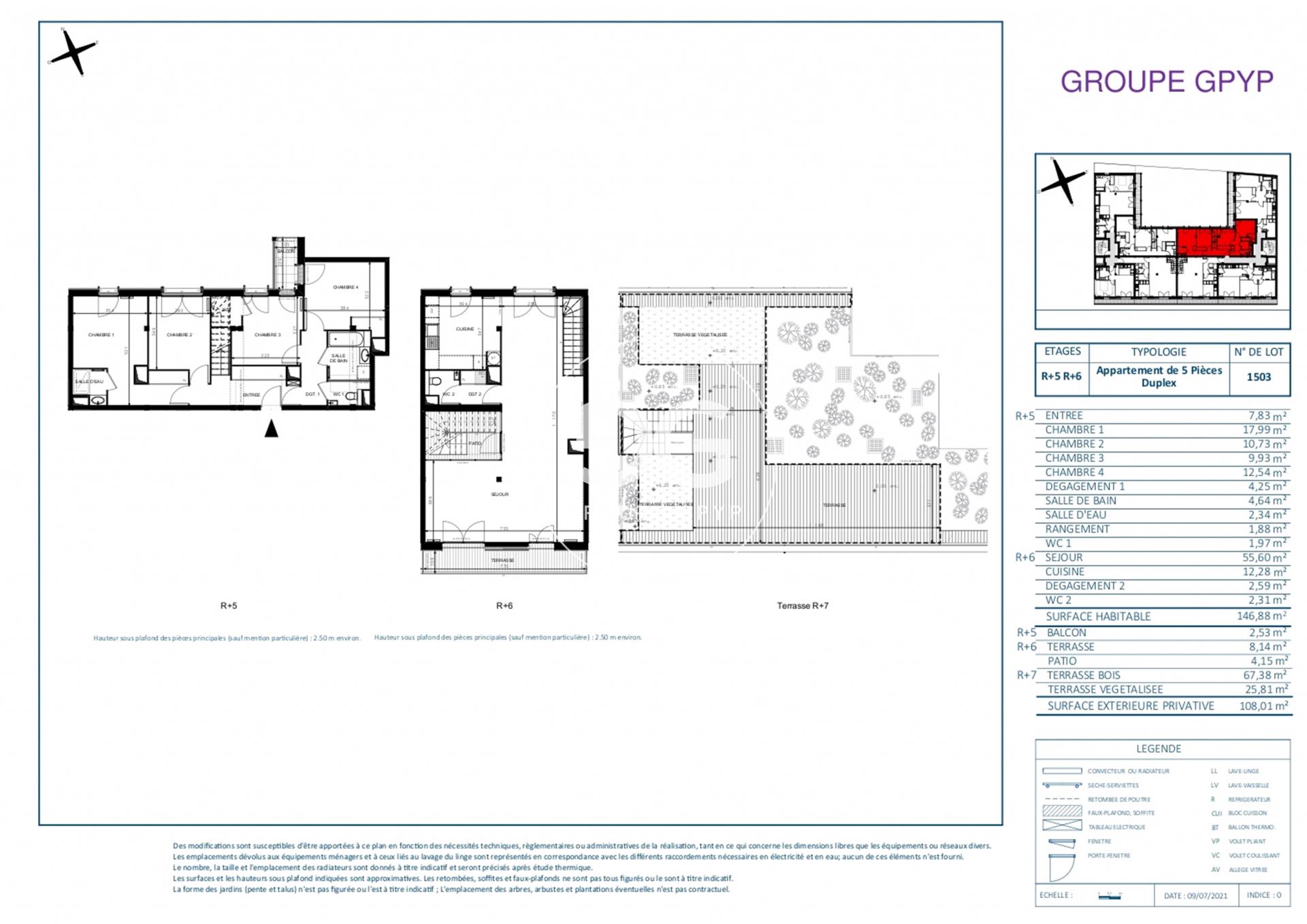 Appartement à vendre, 147m², Paris 18ème