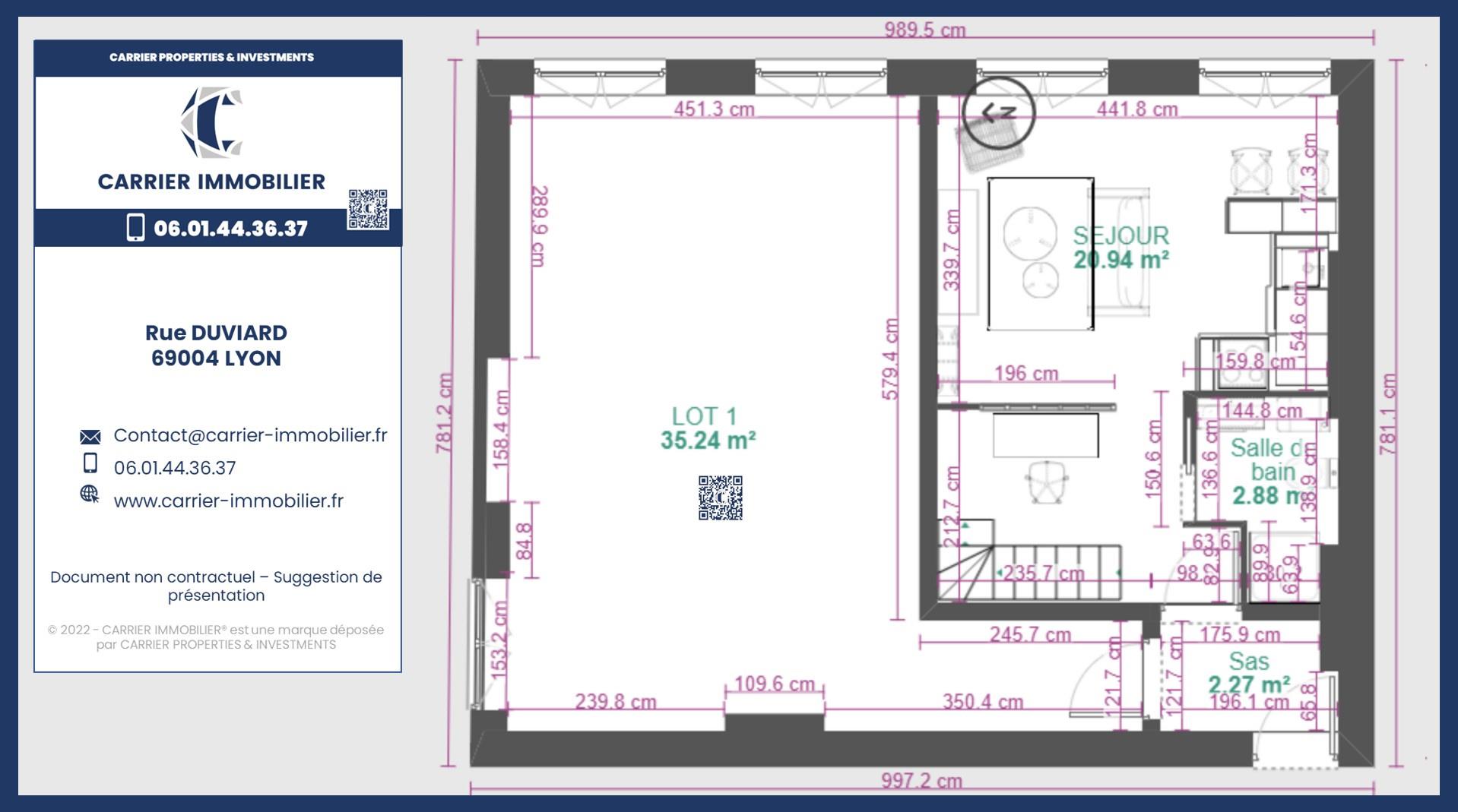 Appartement à vendre, 24m², Lyon 4ème