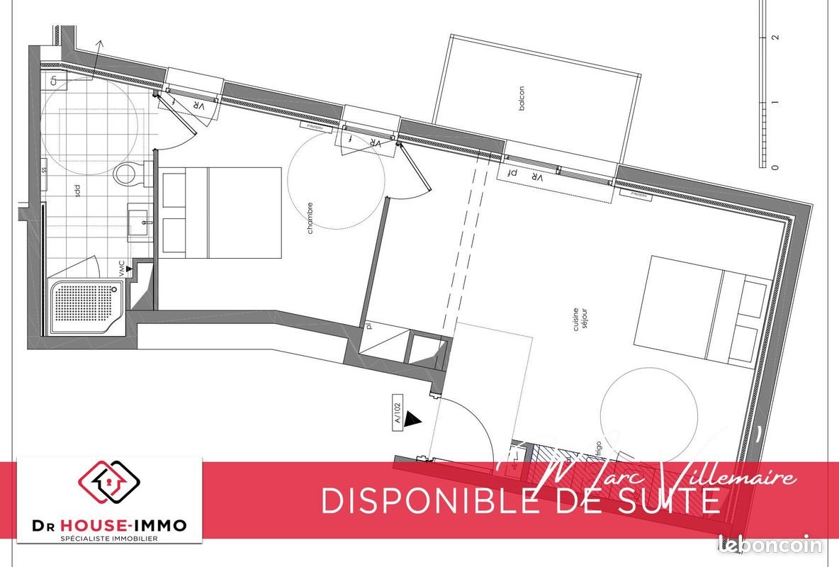 Appartement à vendre, 43m², Lille