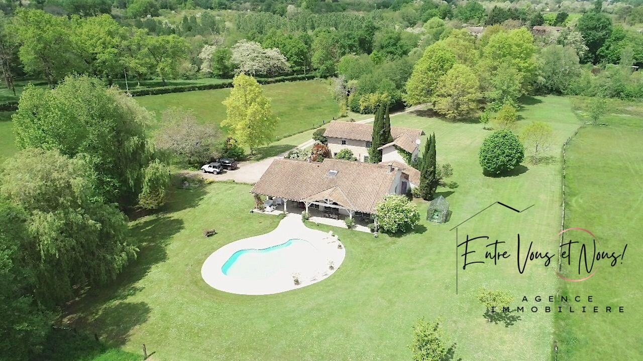 Propriété de charme, 376m2, 6ch sur 9ha à Bazas!