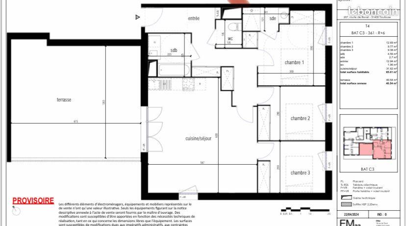 Appartement à vendre, 85m², Toulouse