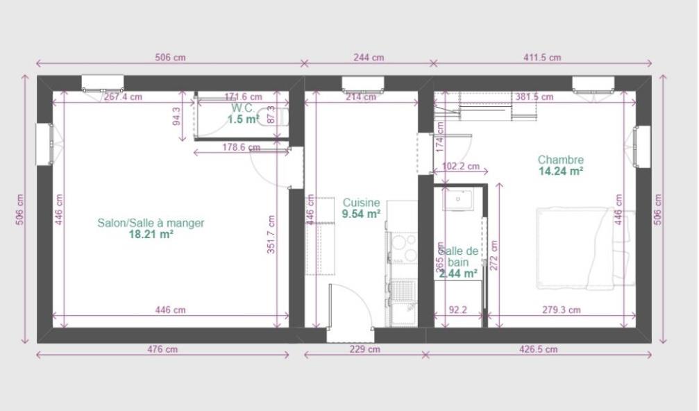 Appartement à vendre, 46m², Ghisonaccia