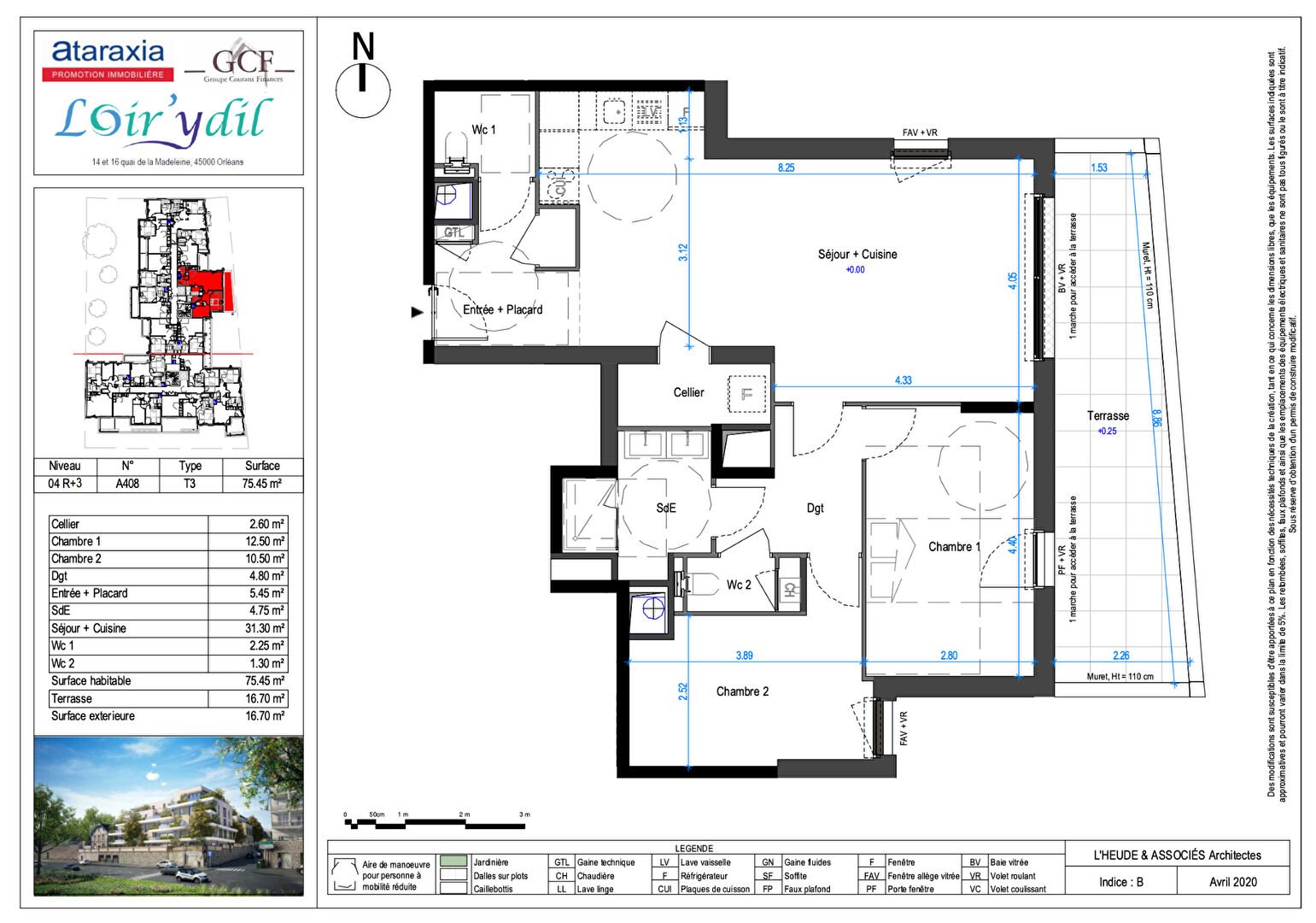 Appartement à vendre, 75m², Orléans