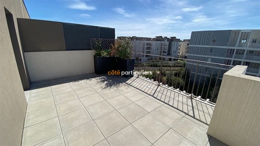 Montpellier, appart type 3 recent terrasse et garage.