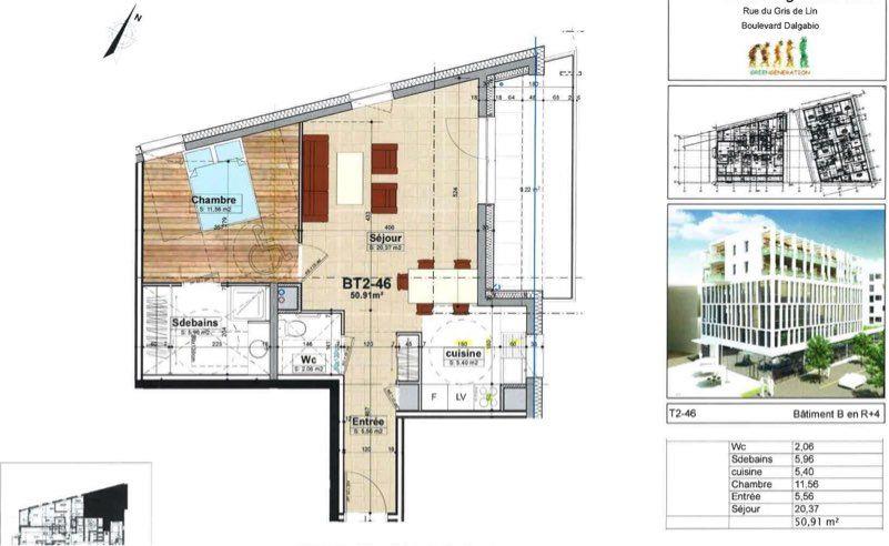 Appartement à vendre, 51m², Saint-Etienne