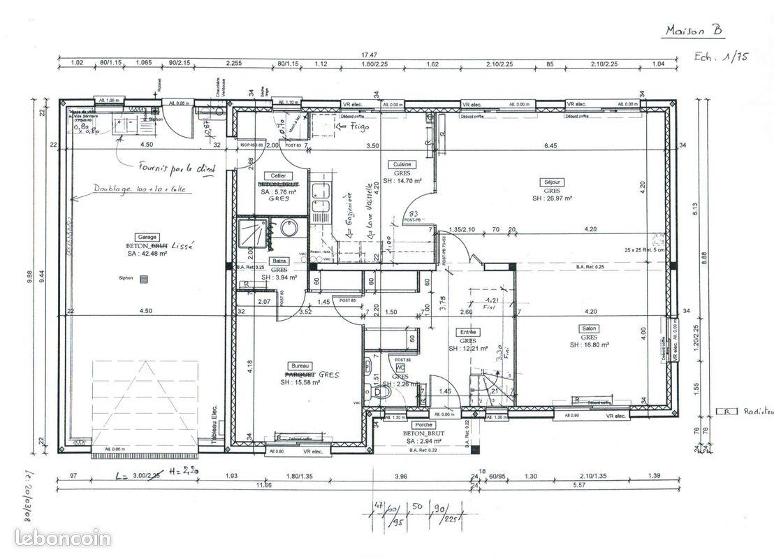 Maison à louer, 196m², Villefargeau