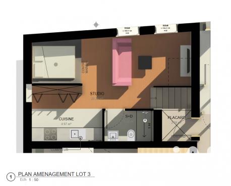 Appartement à vendre, 33m², Moulins-lès-Metz