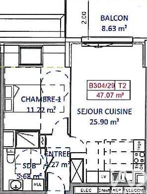Appartement à vendre, 47m², Autun